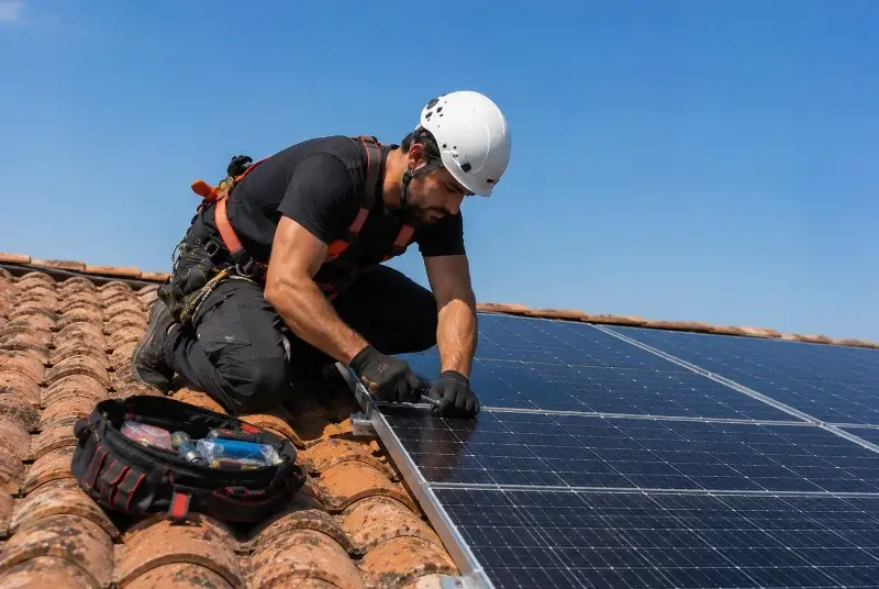 Maintenance et monitoring de panneaux solaires à Bellevigny